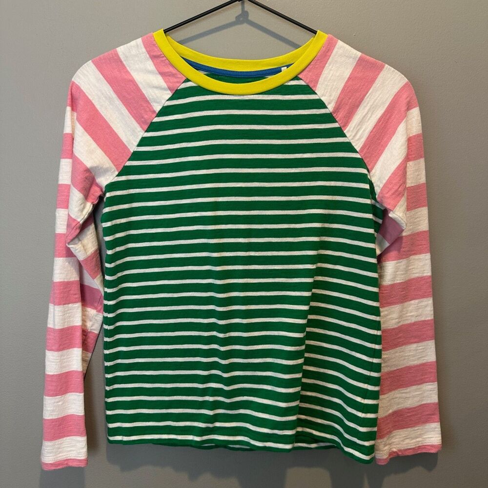 Mini Boden Girls 3/4 Sleeve Stripe Top 11-12 years